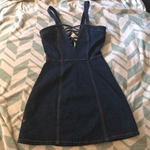 NWT! Stretch denim mini dress/jumper